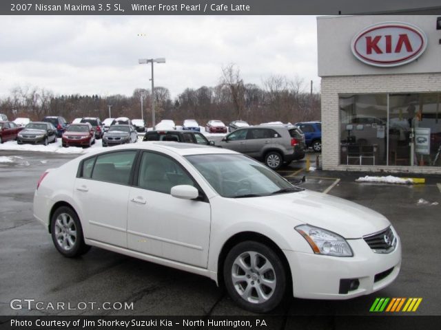 2007 Nissan Maxima 3.5 SL in Winter Frost Pearl