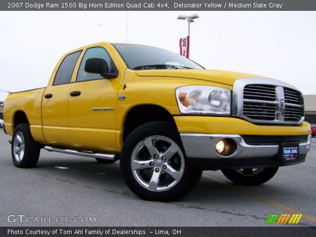 2007 Dodge Ram 1500 Big Horn Edition Quad Cab 4x4 in Detonator Yellow