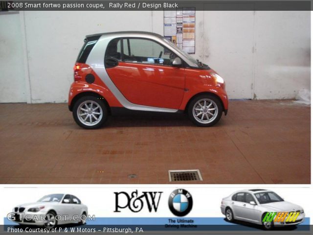 2008 Smart fortwo passion coupe in Rally Red