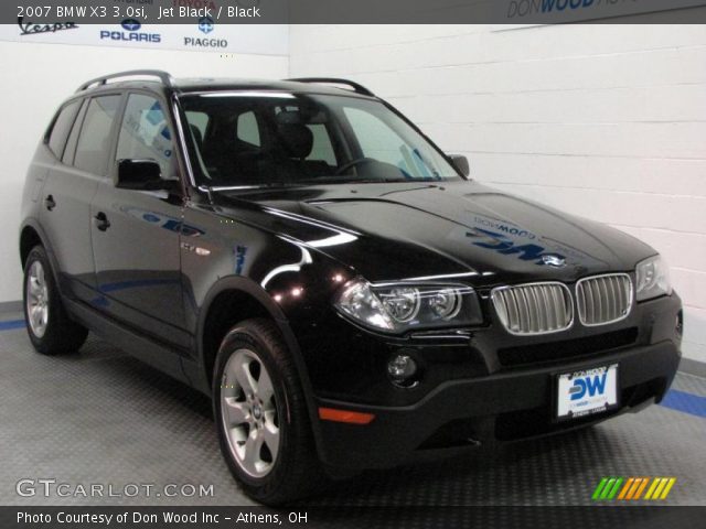 2007 BMW X3 3.0si in Jet Black