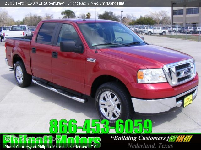 2008 Ford F150 XLT SuperCrew in Bright Red