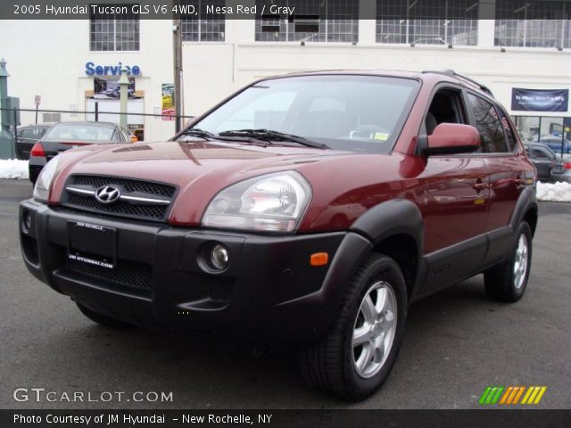 2005 Hyundai Tucson GLS V6 4WD in Mesa Red