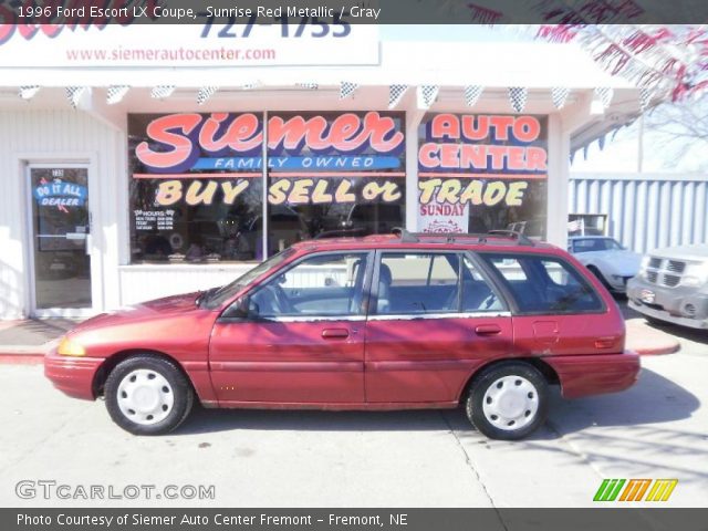 1996 Ford Escort LX Coupe in Sunrise Red Metallic