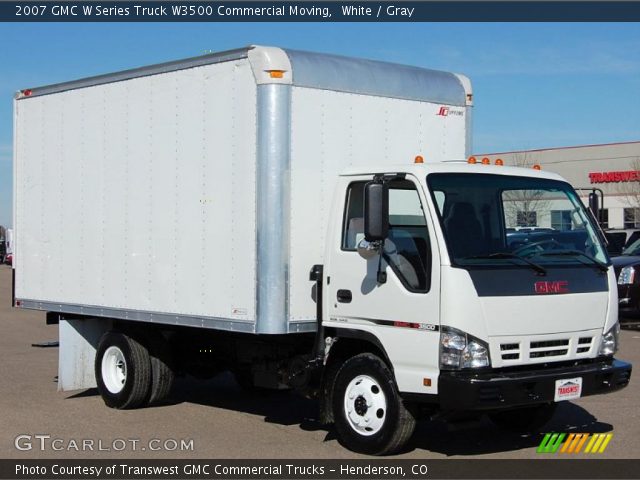 2007 GMC W Series Truck W3500 Commercial Moving in White