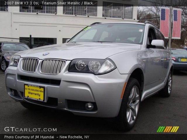 2007 BMW X3 3.0si in Titanium Silver Metallic
