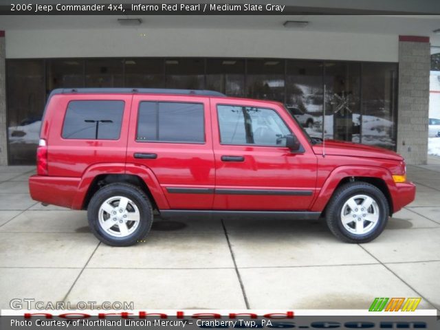 2006 Jeep Commander 4x4 in Inferno Red Pearl