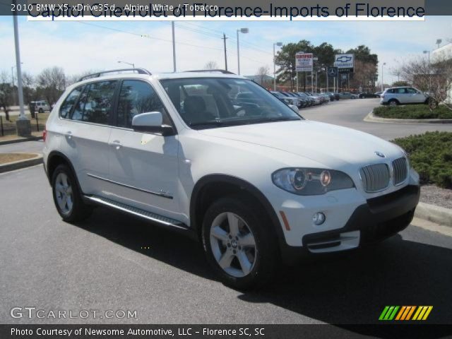 2010 BMW X5 xDrive35d in Alpine White