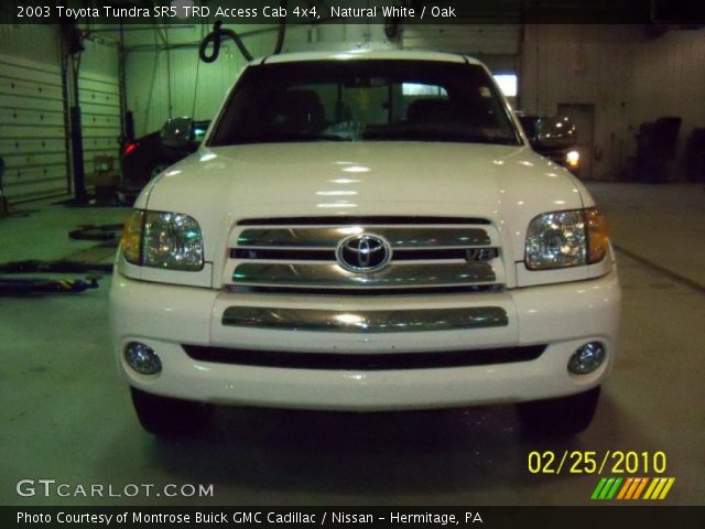 2003 Toyota Tundra SR5 TRD Access Cab 4x4 in Natural White