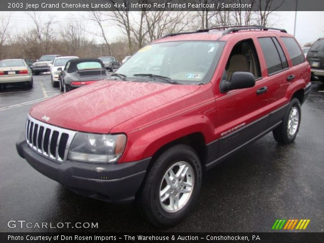 2003 Jeep Grand Cherokee Laredo 4x4 in Inferno Red Tinted Pearlcoat