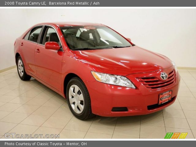 2008 Toyota Camry LE in Barcelona Red Metallic