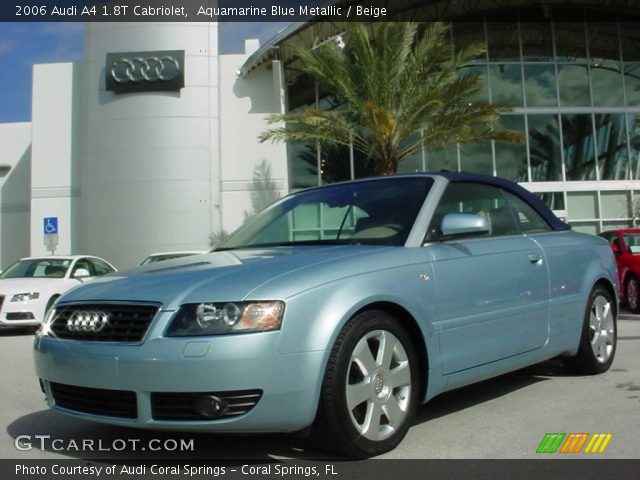 2006 Audi A4 1.8T Cabriolet in Aquamarine Blue Metallic