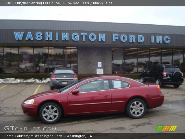2002 Chrysler Sebring LXi Coupe in Ruby Red Pearl