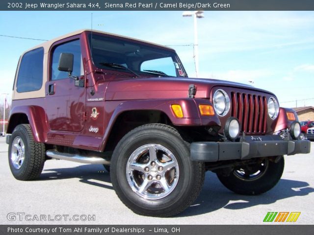 2002 Jeep Wrangler Sahara 4x4 in Sienna Red Pearl