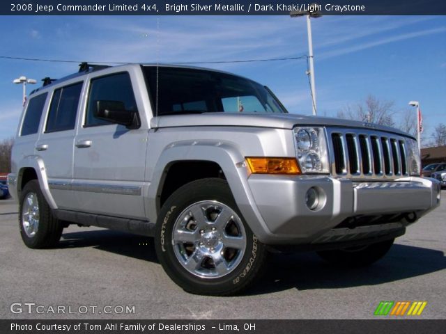 2008 Jeep Commander Limited 4x4 in Bright Silver Metallic