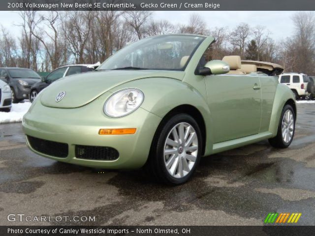 2008 Volkswagen New Beetle SE Convertible in Gecko Green