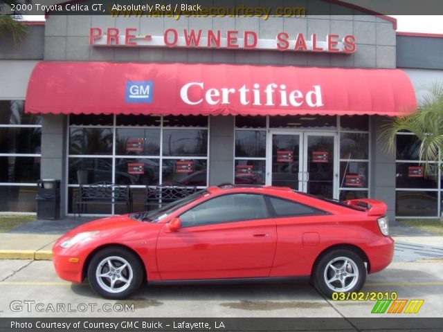 2000 Toyota Celica GT in Absolutely Red