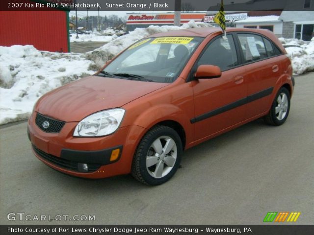 2007 Kia Rio Rio5 SX Hatchback in Sunset Orange