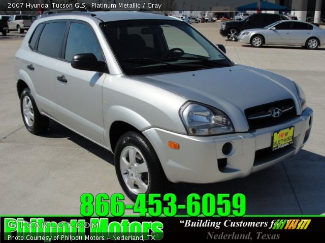 2007 Hyundai Tucson GLS in Platinum Metallic