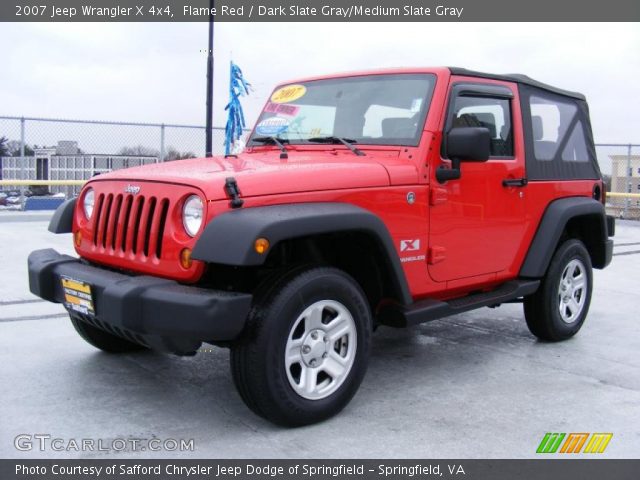 2007 Jeep Wrangler X 4x4 in Flame Red