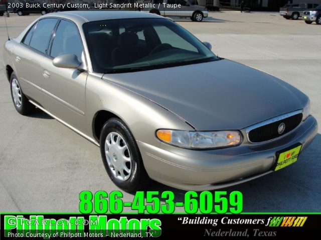2003 Buick Century Custom in Light Sandrift Metallic