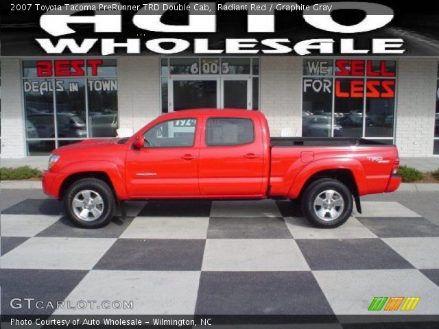 2007 Toyota Tacoma PreRunner TRD Double Cab in Radiant Red