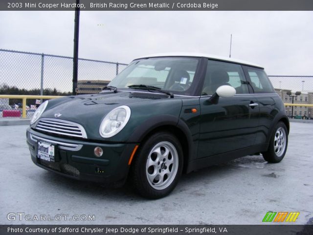 2003 Mini Cooper Hardtop in British Racing Green Metallic