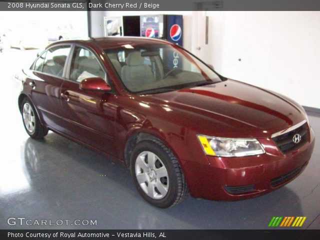2008 Hyundai Sonata GLS in Dark Cherry Red