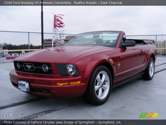 2006 Ford Mustang V6 Premium Convertible in Redfire Metallic