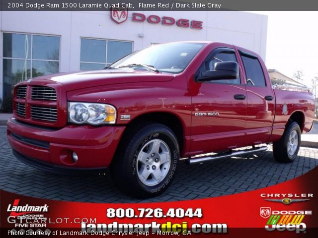 2004 Dodge Ram 1500 Laramie Quad Cab in Flame Red