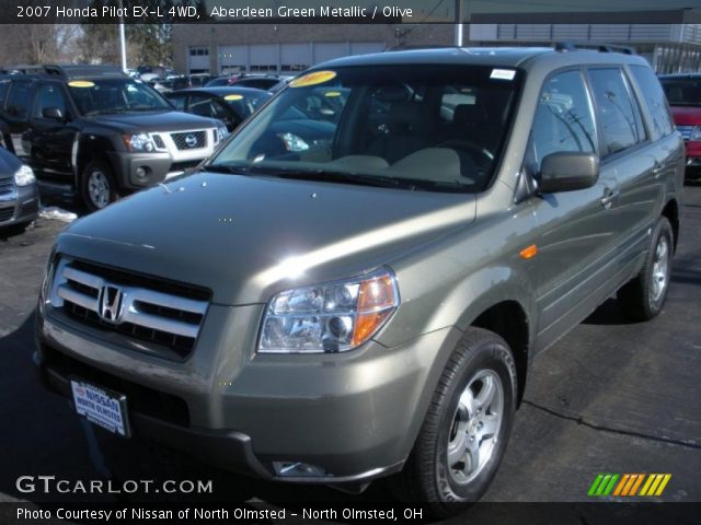 2007 Honda Pilot EX-L 4WD in Aberdeen Green Metallic