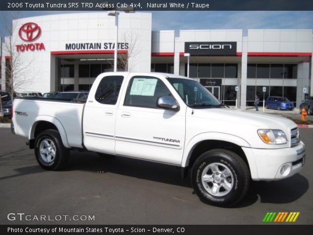 2006 Toyota Tundra SR5 TRD Access Cab 4x4 in Natural White