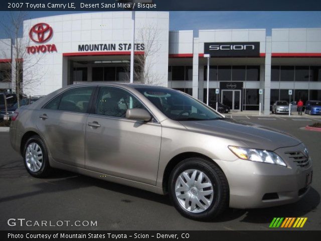 2007 Toyota Camry LE in Desert Sand Mica