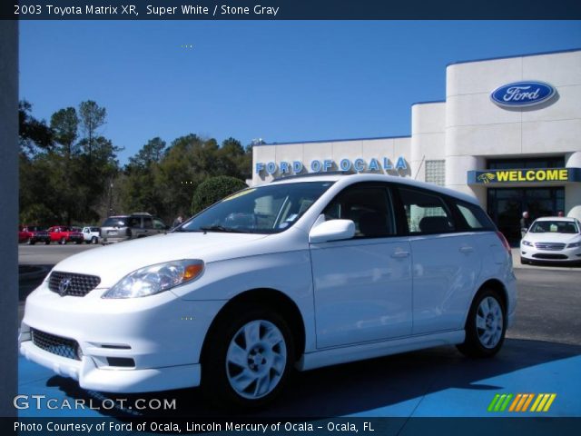 2003 Toyota Matrix XR in Super White