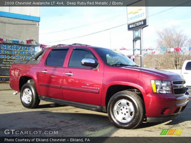 2009 Chevrolet Avalanche LT 4x4 in Deep Ruby Red Metallic