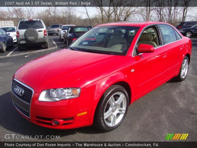 2007 Audi A4 2.0T Sedan in Brilliant Red