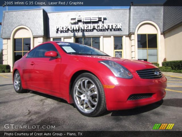 2005 Infiniti G 35 Coupe in Laser Red