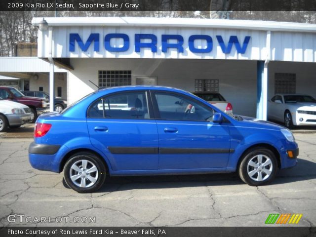 2009 Kia Rio LX Sedan in Sapphire Blue