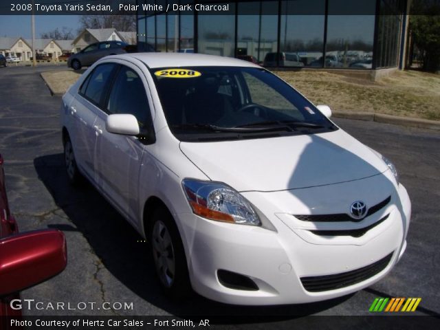 2008 Toyota Yaris Sedan in Polar White