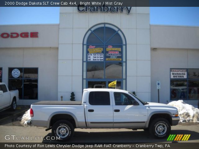 2000 Dodge Dakota SLT Crew Cab 4x4 in Bright White