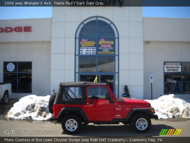 2006 Jeep Wrangler X 4x4 in Flame Red