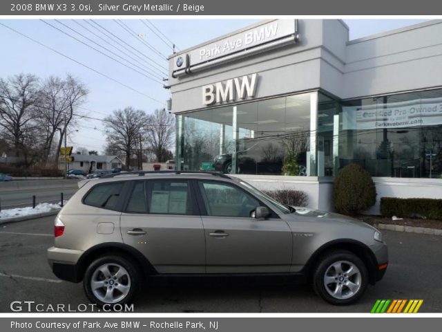 2008 BMW X3 3.0si in Silver Grey Metallic