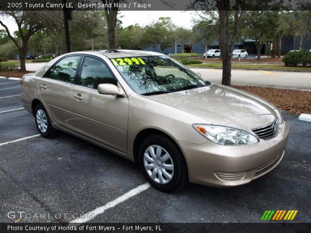 2005 Toyota Camry LE in Desert Sand Mica