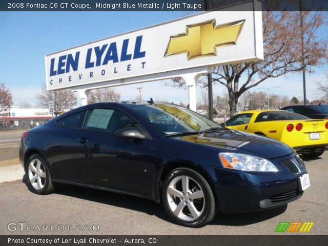 2008 Pontiac G6 GT Coupe in Midnight Blue Metallic