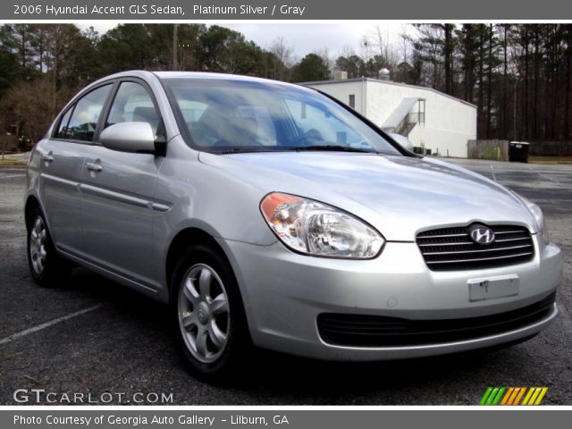 2006 Hyundai Accent GLS Sedan in Platinum Silver