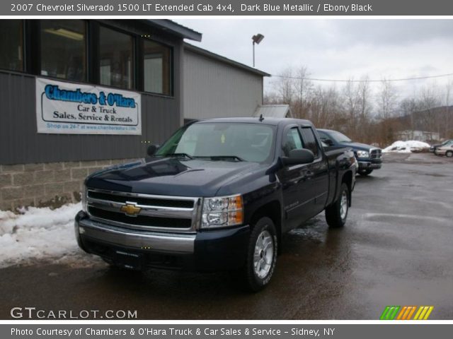 2007 Chevrolet Silverado 1500 LT Extended Cab 4x4 in Dark Blue Metallic