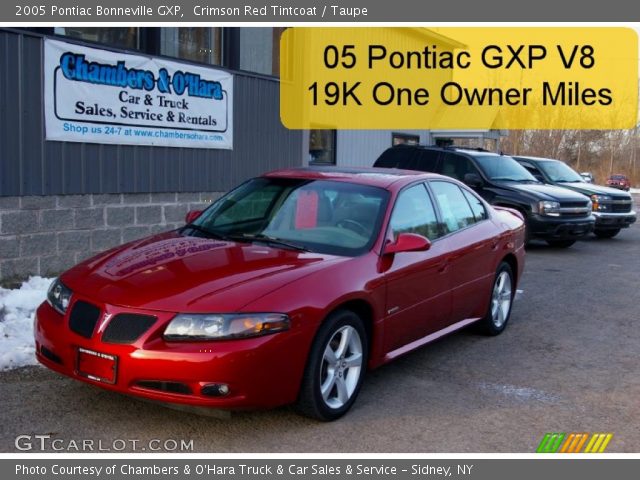 2005 Pontiac Bonneville GXP in Crimson Red Tintcoat