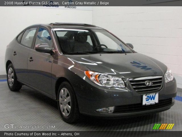 2008 Hyundai Elantra GLS Sedan in Carbon Gray Metallic