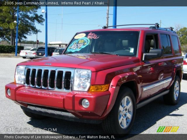 2006 Jeep Commander Limited in Inferno Red Pearl