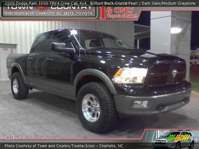 2009 Dodge Ram 1500 TRX4 Crew Cab 4x4 in Brilliant Black Crystal Pearl
