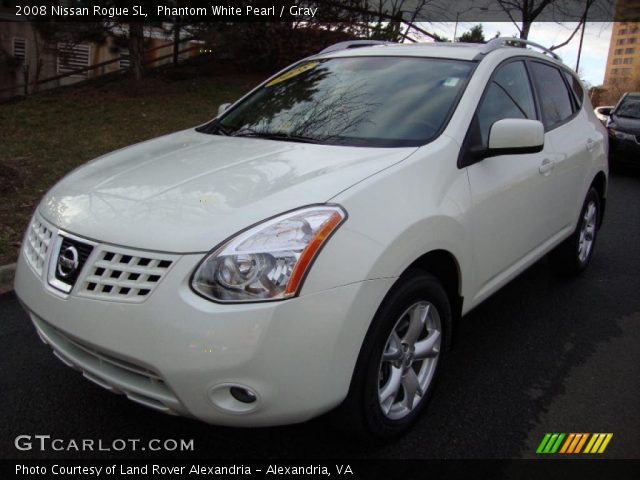 2008 Nissan Rogue SL in Phantom White Pearl